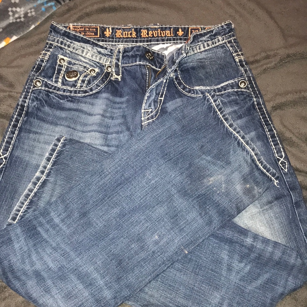 MENS ROCK REVIVAL JEANS
